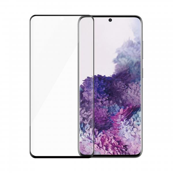 PanzerGlass SAFE. by ® Displayschutz m. Schwarz Rahmen Samsung Galaxy S20 5G § Ultra-Wide Fit, Samsung, Samsung - Galaxy S20 5G, Trockene Anwendung, Kratzresistent, Schockresistent, Transparent, 50 Stück(e)