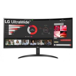 LG UltraWide 34WR50QK-B - Monitor LED - curvo - 86,42 cm (34")