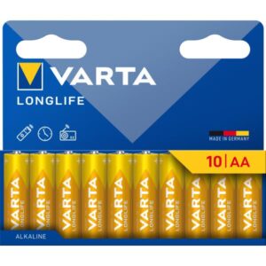Varta 4106101761, Batteria usa e getta, AA, Alcalino, 1,5 V, 10 pezzo(i), 10 anno(i)