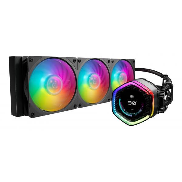 Cooler Master MasterLiquid 360 ION - Sistema di raffreddamento a liquido del processore - Dimensioni radiatore: 360 mm - (per: LGA1156, LGA1155, LGA1150, LGA1151, AM4, LGA1200, LGA1700, AM5)