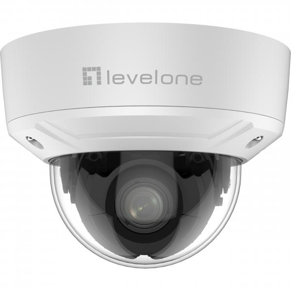 LevelOne GEMINI Zoom IP-Kamera, 6 MP, Zoom, H.265, Innen-/Außenbereich, CCTV Sicherheitskamera, Innen & Außen, Kabelgebunden, Zimmerdecke, Weiß, Dome
