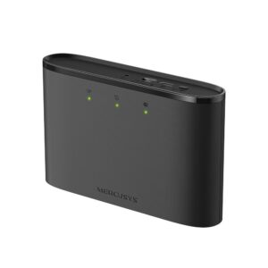 TP-LINK Mercusys MT110, Router für Mobilfunknetz, Schwarz, Akkustand, WLAN, 802.11a, 802.11b, 802.11g, Wi-Fi 4 (802.11n), 11,54,150 Mbit/s, 2,4 GHz
