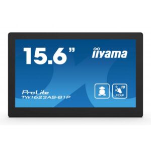 Iiyama ProLite TW1623AS-B1P - PC Android - PC touch panel - 1 RK3568 / 2 GHz - RAM 4 GB - SSD - eMMC 32 GB - Cortex-A55 - Bluetooth 5.2 - WLAN: 802.11a/b/g/n/ac, Bluetooth 5.2 - Android 13 - Monitor: LED 39,6 cm (15,6 pollici)