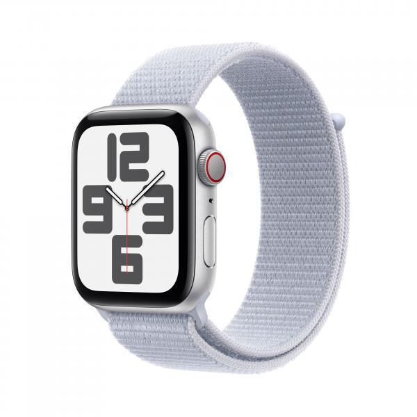 Apple Watch SE (GPS + Cellular) - 44 mm - Aluminium, Silber