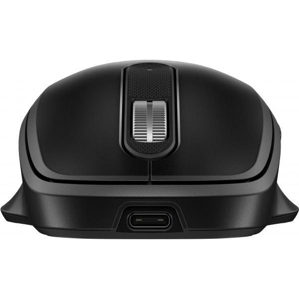 HP 515 - Mouse - full size, ricarica super veloce - 5 pulsanti - wireless - 2,4 GHz - ricevitore wireless (USB)