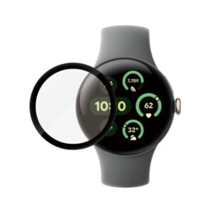 PanzerGlass ® Displayschutz Google Pixel Watch 3 (41mm) § Ultra-Wide Fit, Google, Google - Pixel Watch 3 41mm, Trockene Anwendung, Kratzresistent, Schockresistent, Transparent, 1 Stück(e)