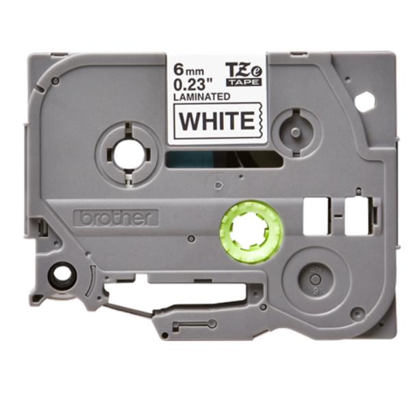 Brother TZe-211 - Autoadesivo - Nero su bianco - Rotolo (0,6 cm x 8 m)
