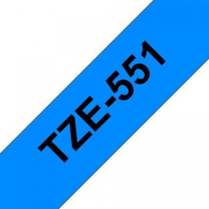 Brother TZe-551 - Nero su blu - Rotolo (2,4 cm)