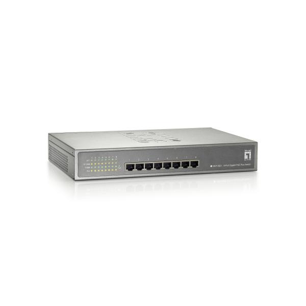 LevelOne GEP-0821 - Switch - 8 x 10/100/1000 (PoE)