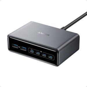 Anker Innovations Anker Prime - Alimentatore - GaN - 200 Watt - 5 A - 6 porte di uscita (4 x USB-C, 2 x USB)