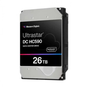 WD Ultrastar DC HC590 0F65672 - Disco rigido - Data Center - Crittografato - 26 TB - Interno - 3,5" (8,9 cm)