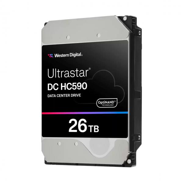 WD Ultrastar DC HC590 0F65672 - Disco rigido - Data Center - Crittografato - 26 TB - Interno - 3,5" (8,9 cm)