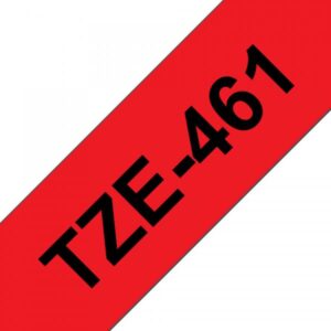Brother TZe-461 - Nero su rosso - Rotolo (3,6 cm x 8 m)