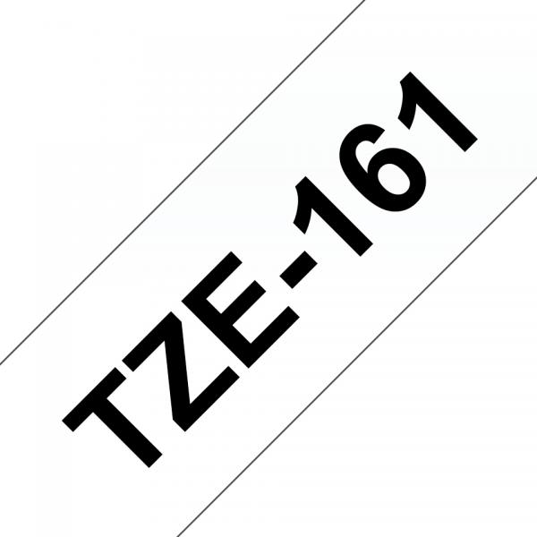 Brother TZe-161 - Nero su trasparente - Rotolo (3,56 cm x 8 m)