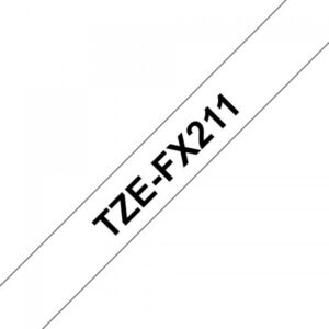 Brother TZe-FX211 - Nero su bianco - Rotolo (0,6 cm x 8 m)