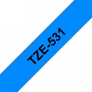 Brother TZe-531 - Nero su blu - Rotolo (1,2 cm x 8 m)