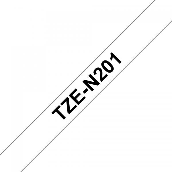 Brother TZe-N201 - Nero su bianco - Rotolo (3,56 cm x 8 m)