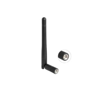 Delock Antenne - WLAN 802.11 ac/ax/a/b/g/n, RP-SMA-Stecker, mit Neigegelenk