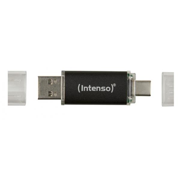 Intenso Twist Line, 512 GB, USB Type-A / USB Type-C, 3.2 Gen 1 (3.1 Gen 1), Kappe, 9 g, Anthrazit