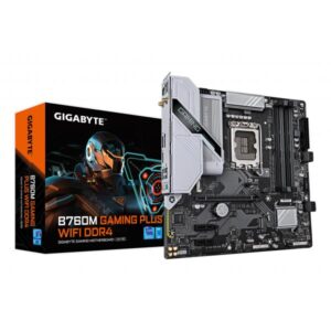 Gigabyte B760M GAMING PLUS WIFI DDR4 - scheda madre - micro ATX - presa LGA1700 - chipset B760 - USB-C 3.2 Gen 1, USB 3.2 Gen 1 - Wi-Fi 6, Bluetooth, Gigabit LAN - grafica integrata (CPU richiesta)