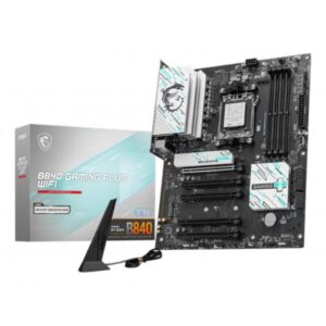 MSI B840 GAMING PLUS WIFI - scheda madre - ATX - Socket AM5 - Chipset AMD B840 - USB 3.2 Gen 2, USB-C 3.2 Gen2, USB 3.2 Gen 1 - 2.5 Gigabit LAN, Wi-Fi 7 - grafica integrata (CPU richiesta)