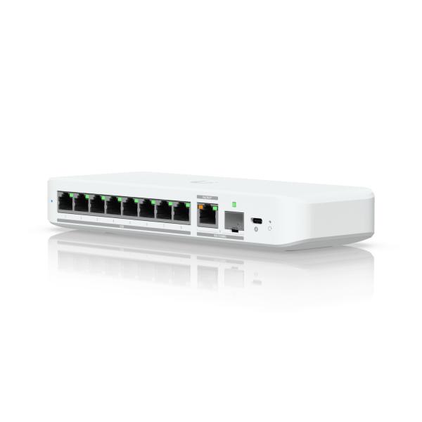 Ubiquiti UniFi Flex 2.5G - Switch - managed - 8 x 2.5GBase-T + 1 x 10Gb Ethernet + 1 x 10Gb Ethernet SFP+