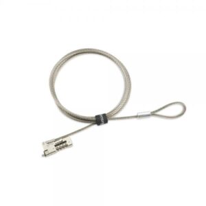 Kensington Slim NanoSaver 2.0 EQ, 1,8 m, Zahlenschloss, Edelstahl, Zink Stahl, Silber
