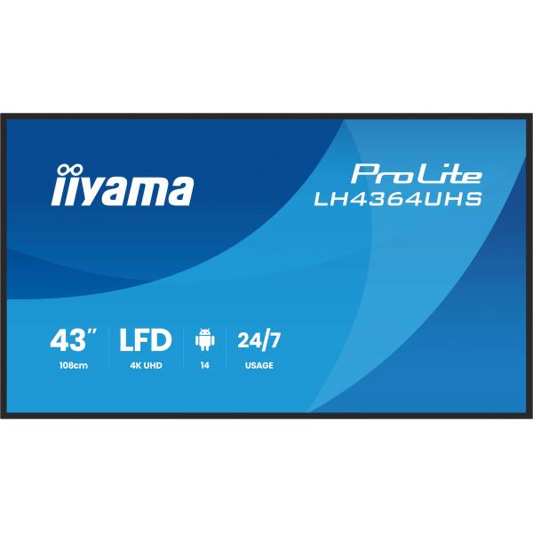 Iiyama ProLite LH4364UHS-B1AG - 109 cm (43") Diagonalklasse (108 cm (42.5")
