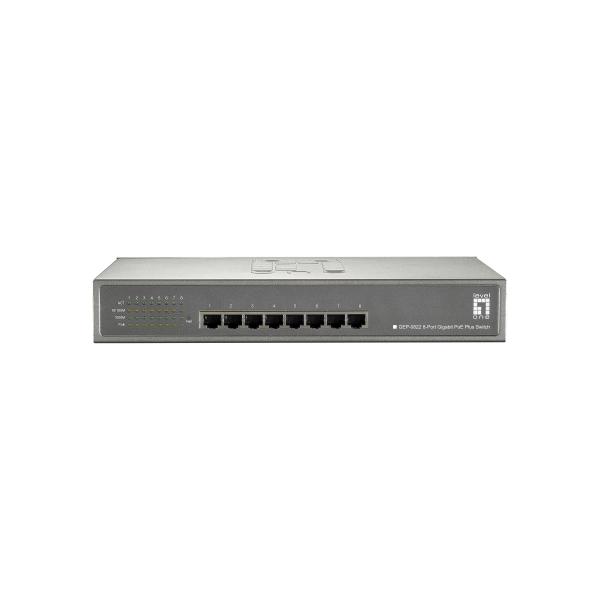 LevelOne GEP-0822 - Switch - non gestito - 8 x 10/100/1000 (PoE+)