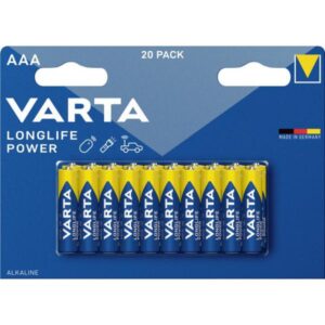 Varta 4903121420, batteria usa e getta, AAA, alcalina, 1,5 V, 20 pezzo(i), 44,5 mm