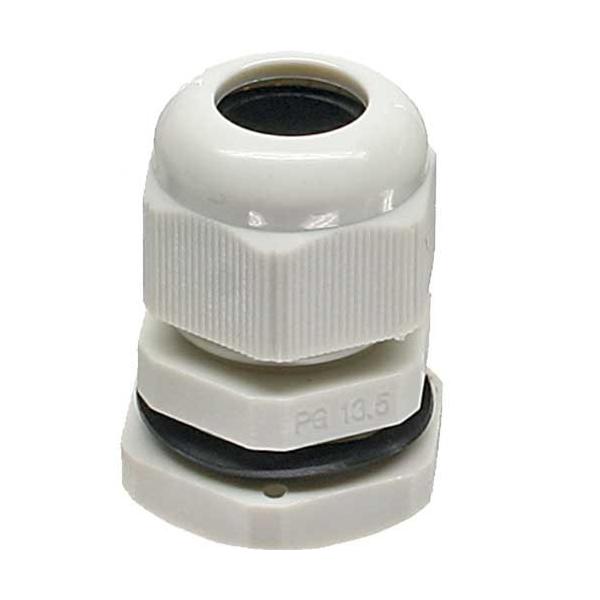 Pressacavo InLine PG 13,5 nylon IP68 6-12mm - grigio - 10 pezzi