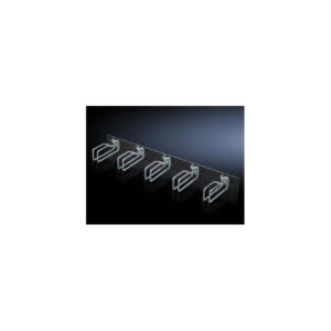 Rittal DK - Piastra di gestione cavi per quadro elettrico - RAL 9005 - 1U - 48,3 cm (19")