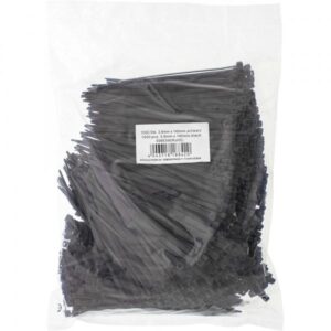 InLine Kabelbinder - Länge 140mm - Breite 3,6mm - schwarz - 1000 Stück - bulk