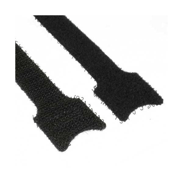 Fascette fermacavi InLine 12x125mm - chiusura in velcro - confezione da 10 - nere