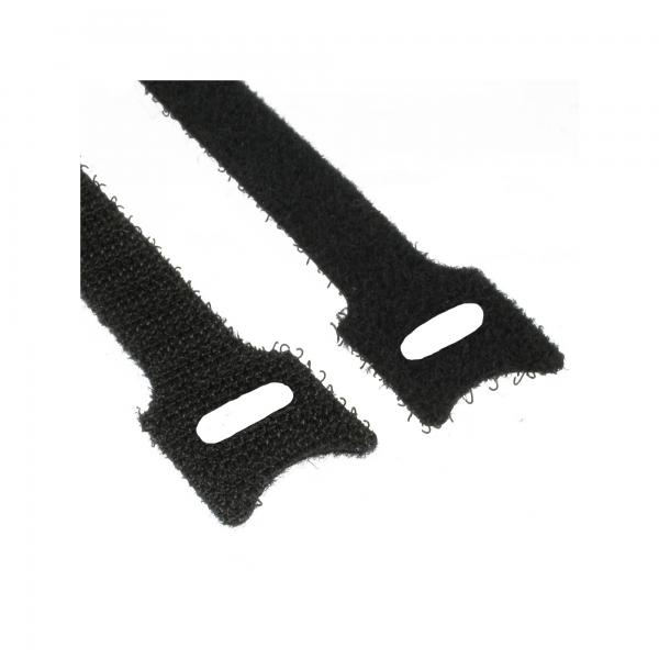 Fascette fermacavi InLine 12x200mm - chiusura in velcro - confezione da 10 - nere