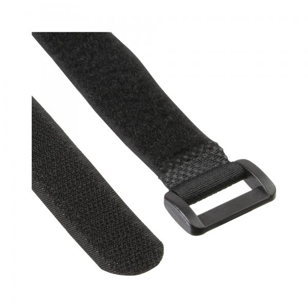 Anelli in velcro InLine 20x300mm - confezione da 10 - nero