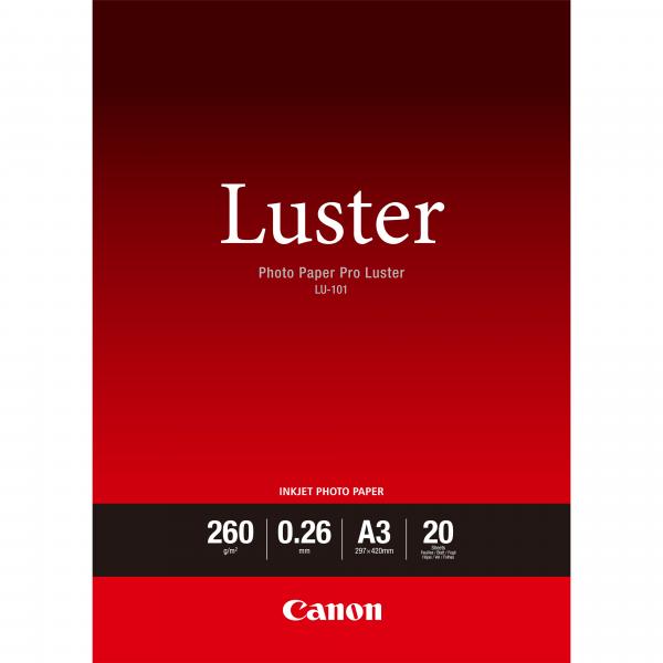 Carta fotografica Canon Pro Lustre LU-101 - Lucida - 260 micron - A3 (297 x 420 mm)
