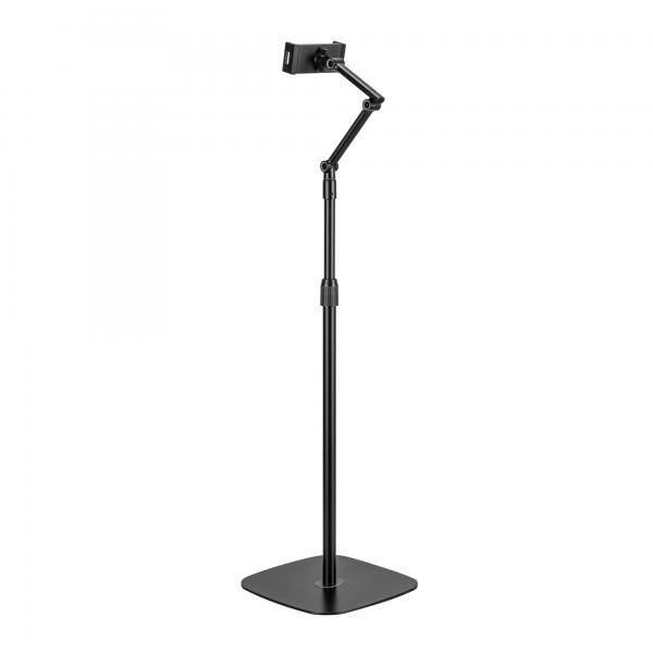 Supporto da pavimento per tablet InLine con piastra di base - fino a 12,9" - nero