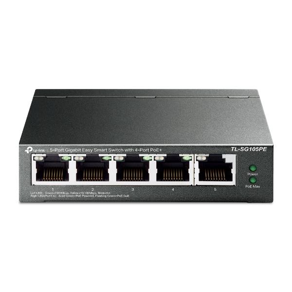 TP-LINK TL-SG105PE - Switch - gestito - 5 x 10/100/1000 (4 PoE+)