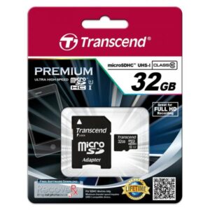 Scheda di memoria flash Transcend - 32 GB - UHS Classe 1 / Classe 10