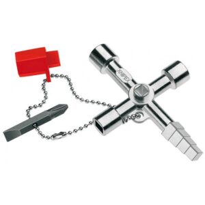 KNIPEX 00 11 04, acciaio inossidabile, acciaio inossidabile, 2 gamba(e), 4 testa(e), cerchio, quadrato, triangolo, 5,7,8 mm