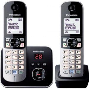 Panasonic KX-TG6822 - telefono cordless - segreteria telefonica con visualizzazione del numero del chiamante