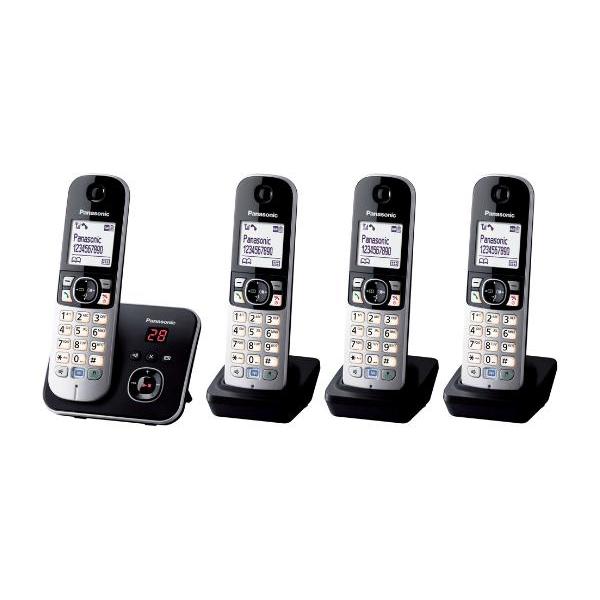 Panasonic KX-TG6824 - Schnurlostelefon - Anrufbeantworter mit Rufnummernanzeige