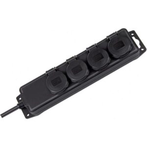 Brennenstuhl Presa prolunga IP44 4 vie nero 2m H07RN-F 3G1.5