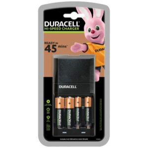 Duracell CEF27 - Caricabatterie da 0,75 ore - (per 4xAA/AAA)