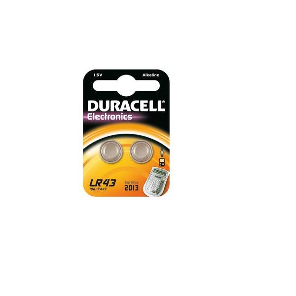 Duracell Electronics - Batteria 2 x LR43 - Alcalina