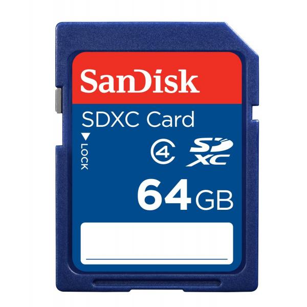 Scheda di memoria flash SanDisk - 64 GB - Classe 4