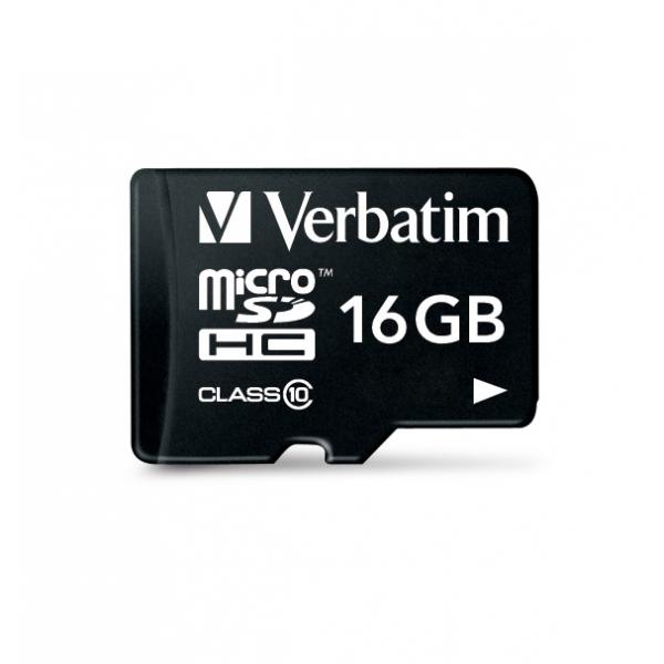 Scheda di memoria flash Verbatim (adattatore microSDHC/SD incluso)