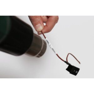Brother HSe-211E - Nero su bianco - Rotolo (0,52 cm x 1,5 m)