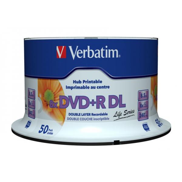 Serie Verbatim Life - 50 DVD+R DL - 8,5 GB (240 min.)